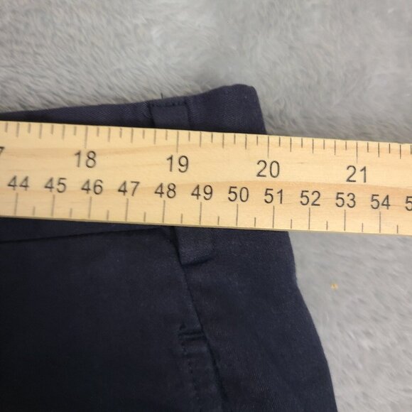 Ralph Lauren Purple Label Mens Navy Blue Chino Shorts Size 42 Flat Front - Picture 2 of 13